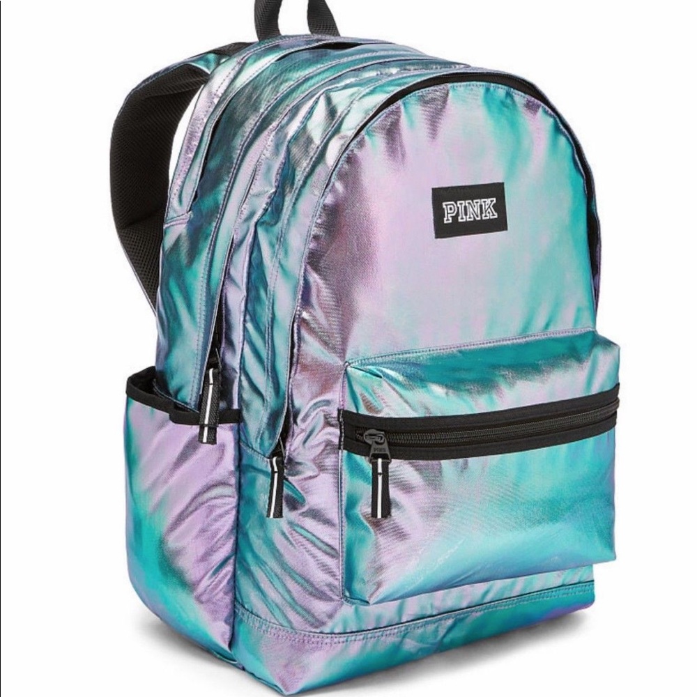 New‼️ VICTORIA’S SECRET PINK HOLOGRAM CAMPUS BACKPACK